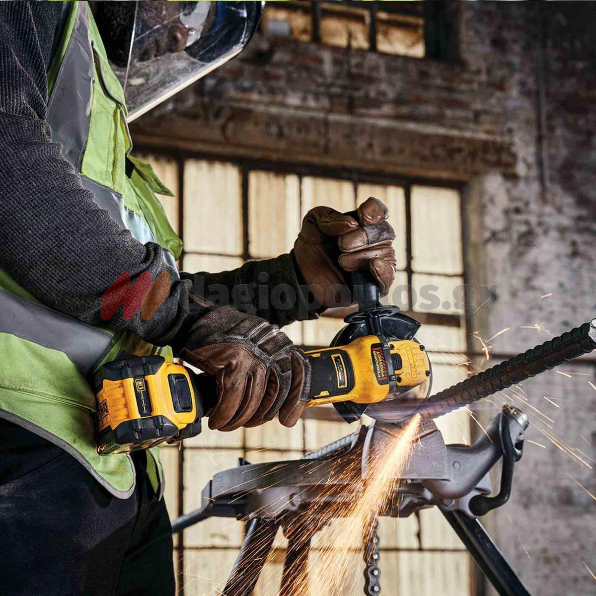 DeWalt DCG409H2T-QW Brushless Γωνιακός Τροχός Μπαταρίας 18V Li-Ion 125mm Με 2 Μπαταρίες 5.0Ah & Βαλίτσα T-Stak