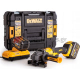 DeWalt DCG418T2-QW Brushless Γωνιακός Τροχός Μπαταρίας 54V Li-Ion 125mm Με 2 Μπατ.6.0Ah & Βαλίτσα T-Stak