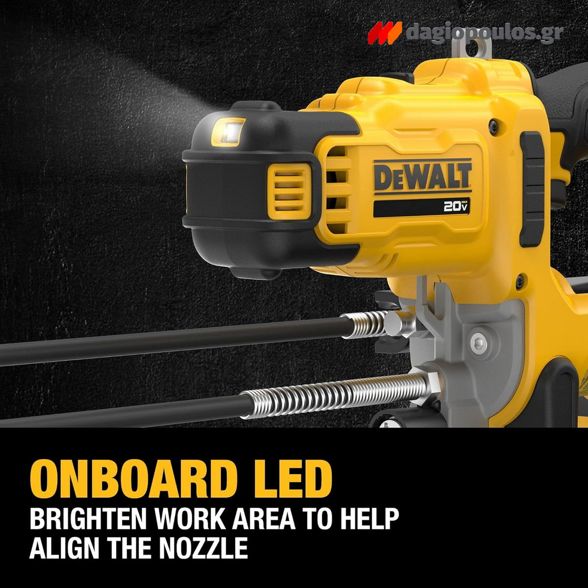 DeWalt DCGG581P1G-QW Επαγγελματικός Γρασαδόρος Μπαταρίας 18V Li-Ion Με Μπαταρία 5.0 Ah - Τσάντα Μεταφοράς
