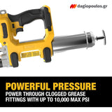 DeWalt DCGG581P1G-QW Επαγγελματικός Γρασαδόρος Μπαταρίας 18V Li-Ion Με Μπαταρία 5.0 Ah - Τσάντα Μεταφοράς