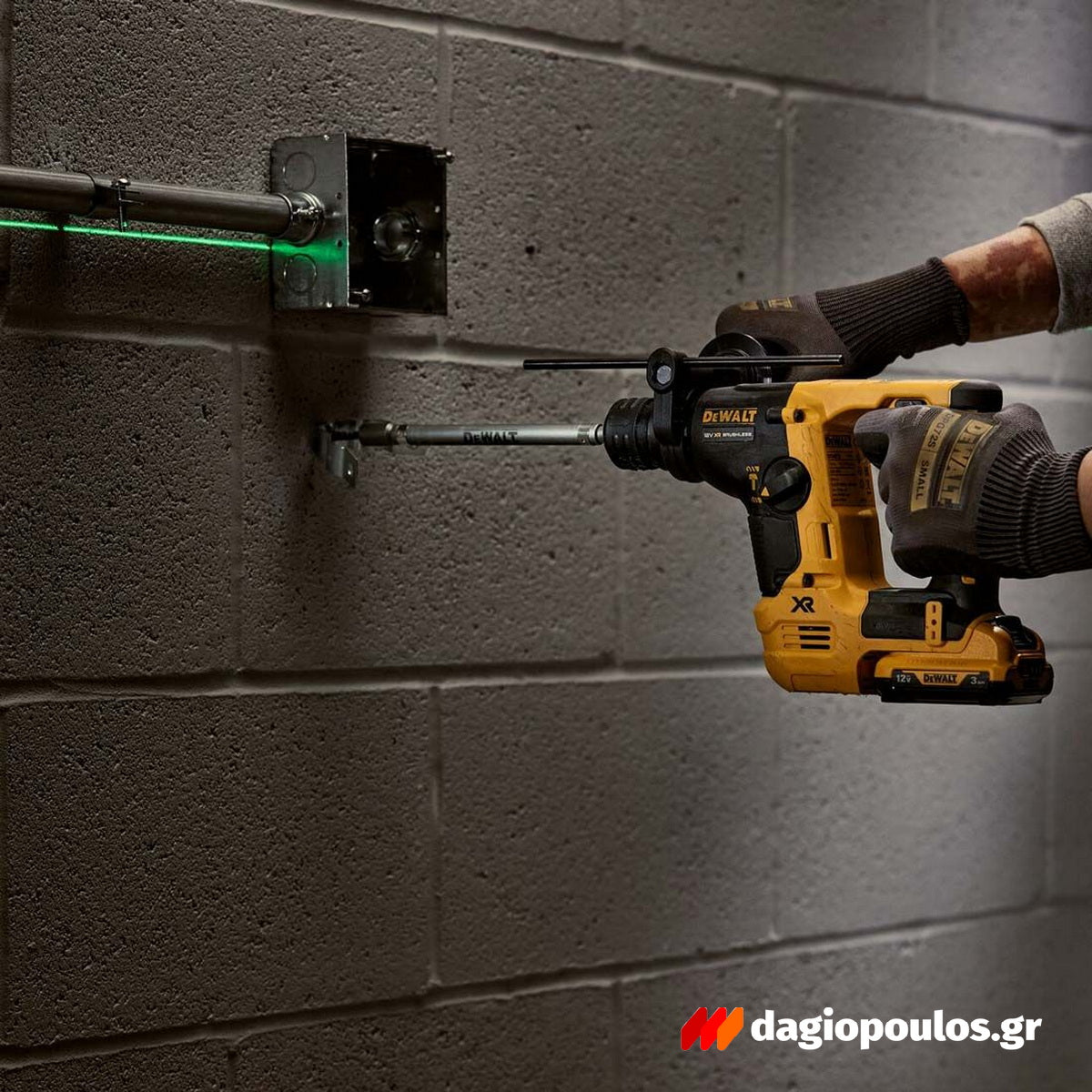 DeWalt DCH072NT-XJ SDS Plus Brushless Σκαπτικό Πνευματικό Πιστολέτο 12V Li-Ion 1.7kgr 1.1J SOLO Με Βαλίτσα T-Stak