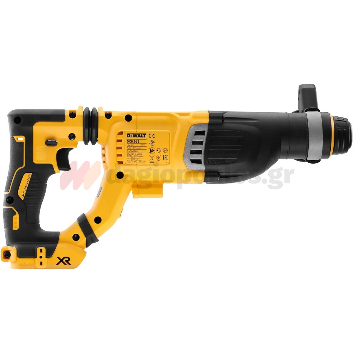 DeWalt DCH263NK-XJ SDS Plus Brushless Κρουστικό Σκαπτικό Μπαταρίας 18V Li-Ion 3J 2.7Kg SOLO Με Βαλίτσα