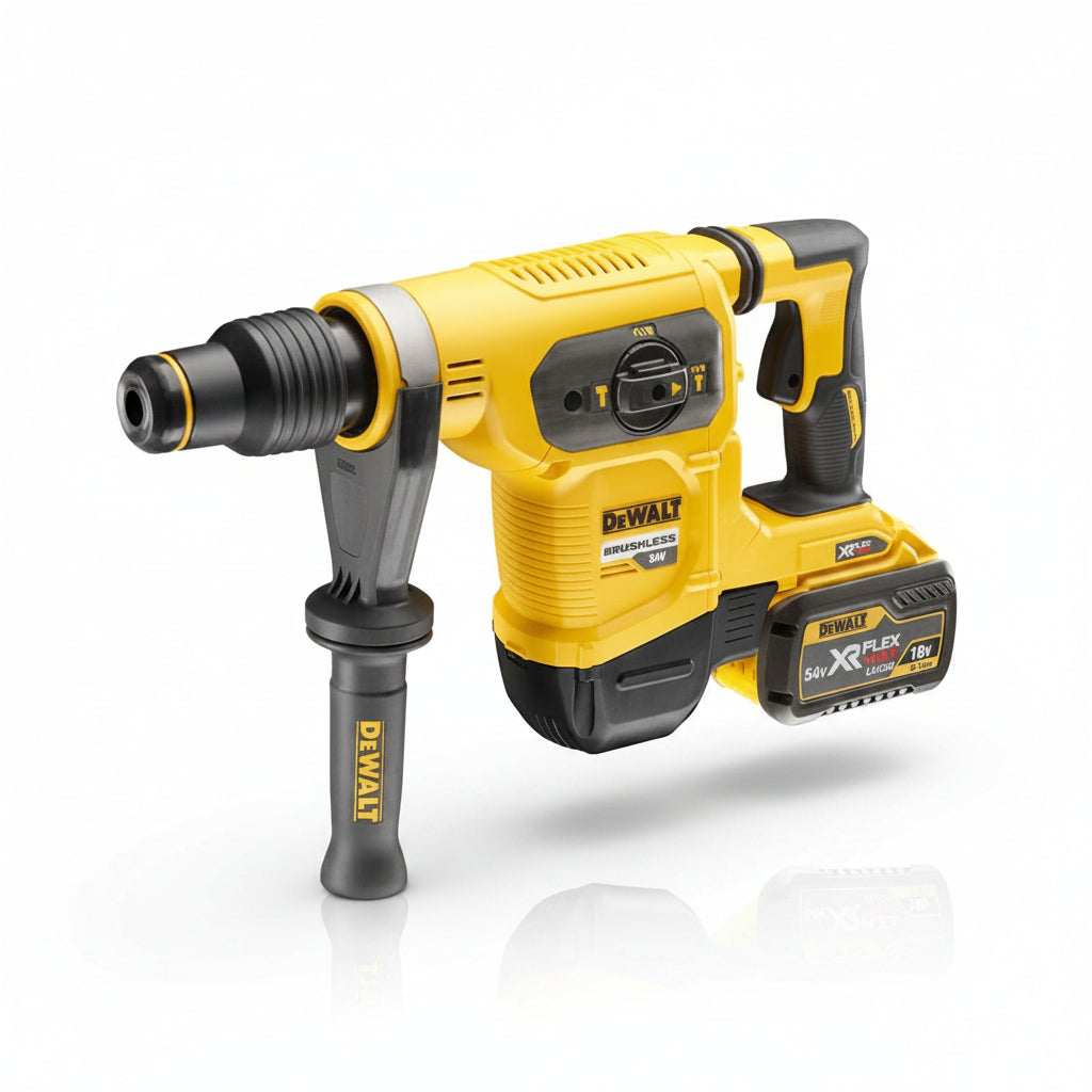 DeWalt DCH481X2-QW SDS Max Brushless Πνευματικό Κρουστικό Σκαπτικό Μπαταρίας 54V Li-Ion 6.1J 5.4Kg Με 2 Μπατ.9.0Ah - Φορτιστή - Βαλίτσα