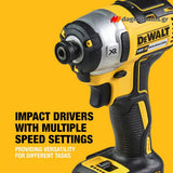 DeWalt DCK422P3T-QW Συλλογή Πνευματικό Πιστολέτο, Παλμικό Κατσαβίδι, Γωνιακός Τροχός, Κρουστικό Δραπανοκατσάβιδο 18V Li-Ion Με 3 Μπατ.5.0Ah XR - Φορτιστή - 2 Βαλίτσες T-Stak