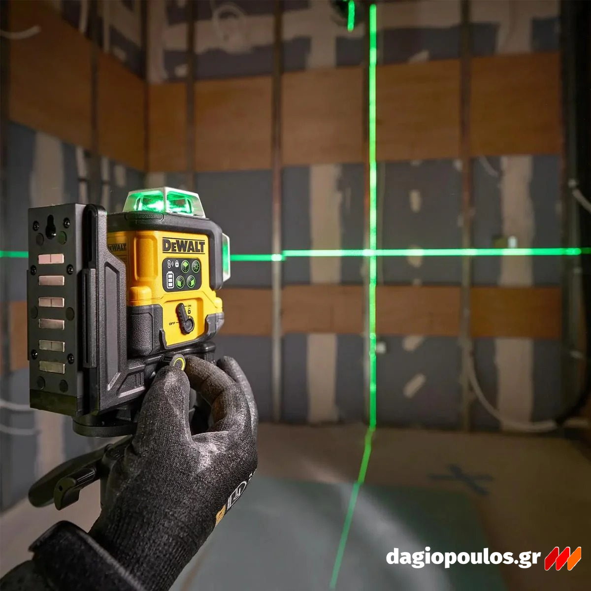 DeWalt DCLE14361GB Αλφάδι Laser 3x360° Πολλαπλών Γραμμών Πράσινης Δέσμης Επαναφορτιζόμενο (USB-C)