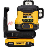 DeWalt DCLE34031D1 Αλφάδι Λέιζερ 3x360° Πράσινη Δέσμη 18V Li-Ion Με Μπαταρία 2.0Ah