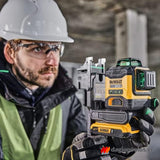 DeWalt DCLE34031N-XJ Αλφάδι Λέιζερ 3x360° Πράσινη Δέσμη 18V Li-Ion SOLO