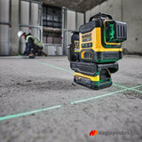 DeWalt DCLE34031N-XJ Αλφάδι Λέιζερ 3x360° Πράσινη Δέσμη 18V Li-Ion SOLO
