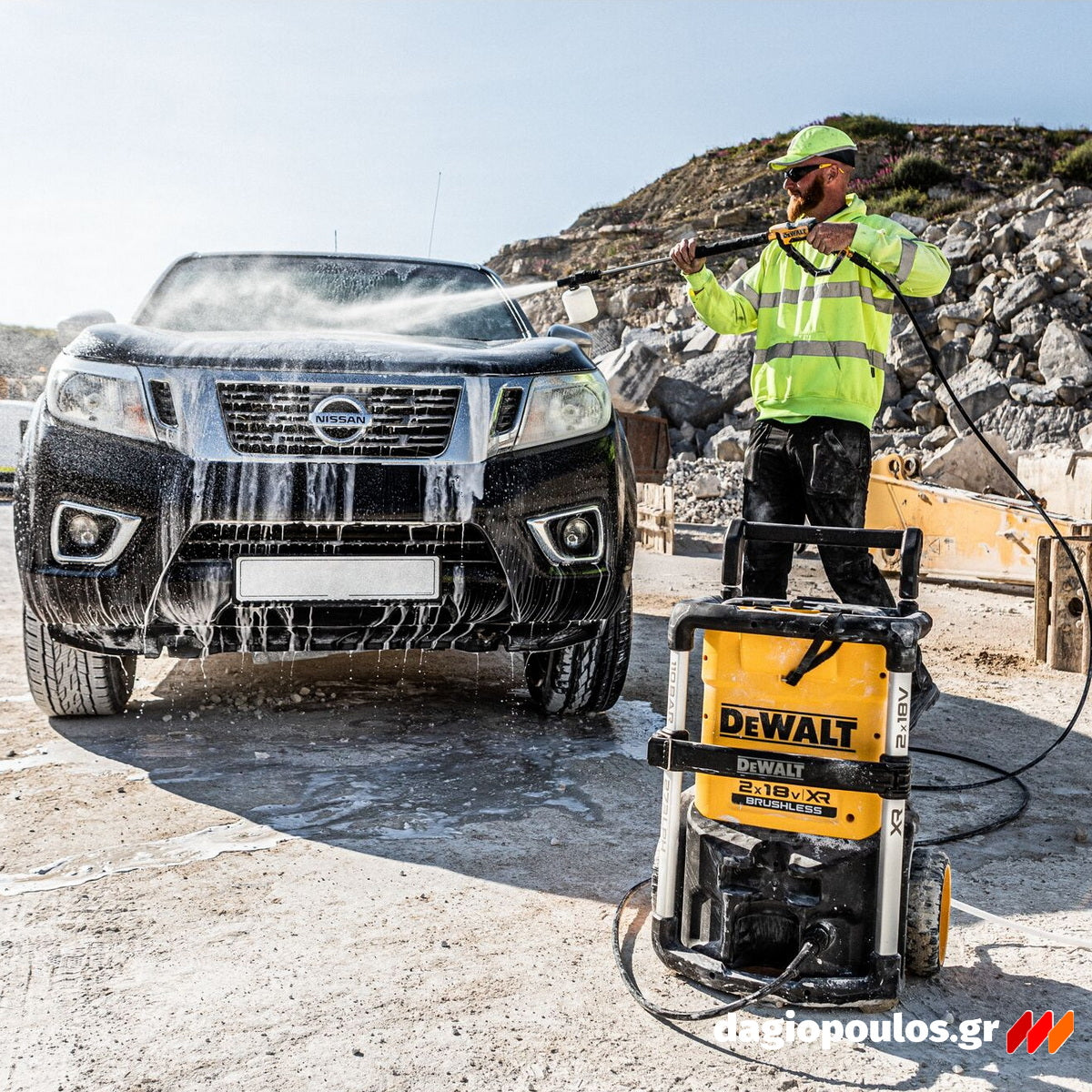 DeWalt DCMPW1600N-XJ Brushless Πλυστικό Υψηλής Πίεσης Μπαταρίας 36V (2x18V) 110Bar SOLO