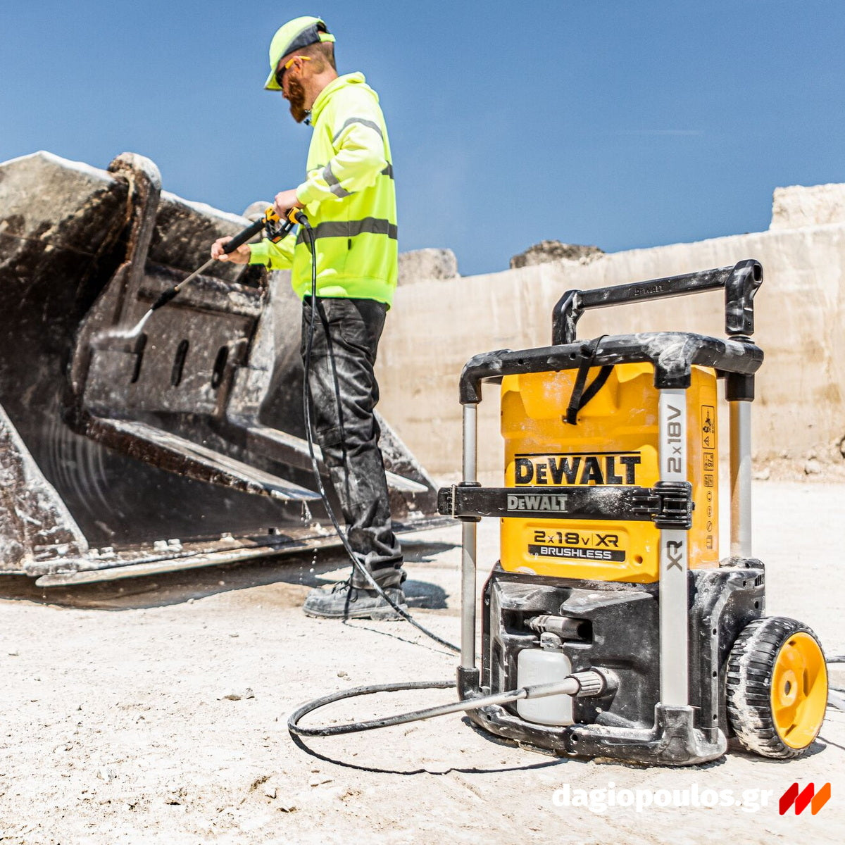 DeWalt DCMPW1600N-XJ Brushless Πλυστικό Υψηλής Πίεσης Μπαταρίας 36V (2x18V) 110Bar SOLO
