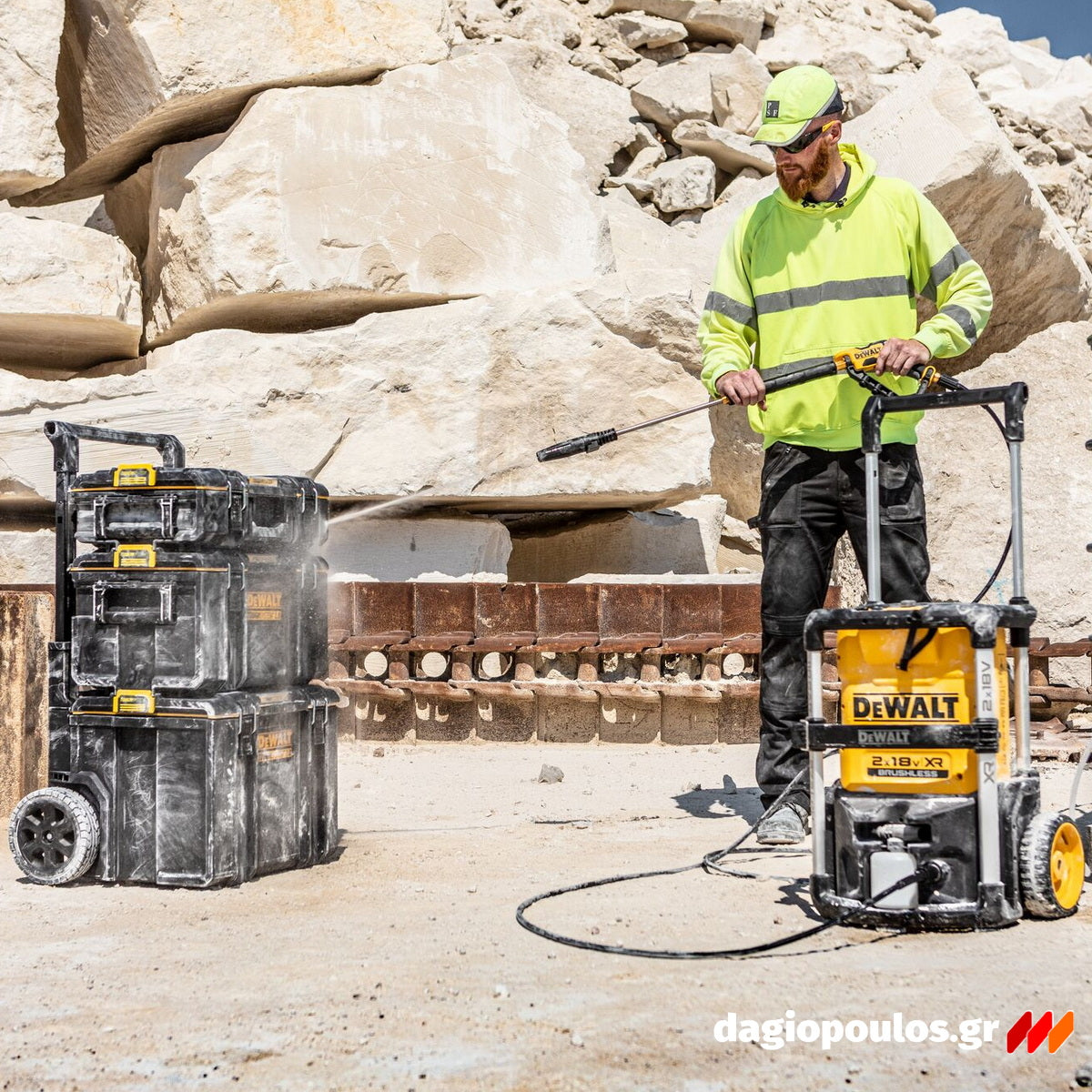 DeWalt DCMPW1600N-XJ Brushless Πλυστικό Υψηλής Πίεσης Μπαταρίας 36V (2x18V) 110Bar SOLO