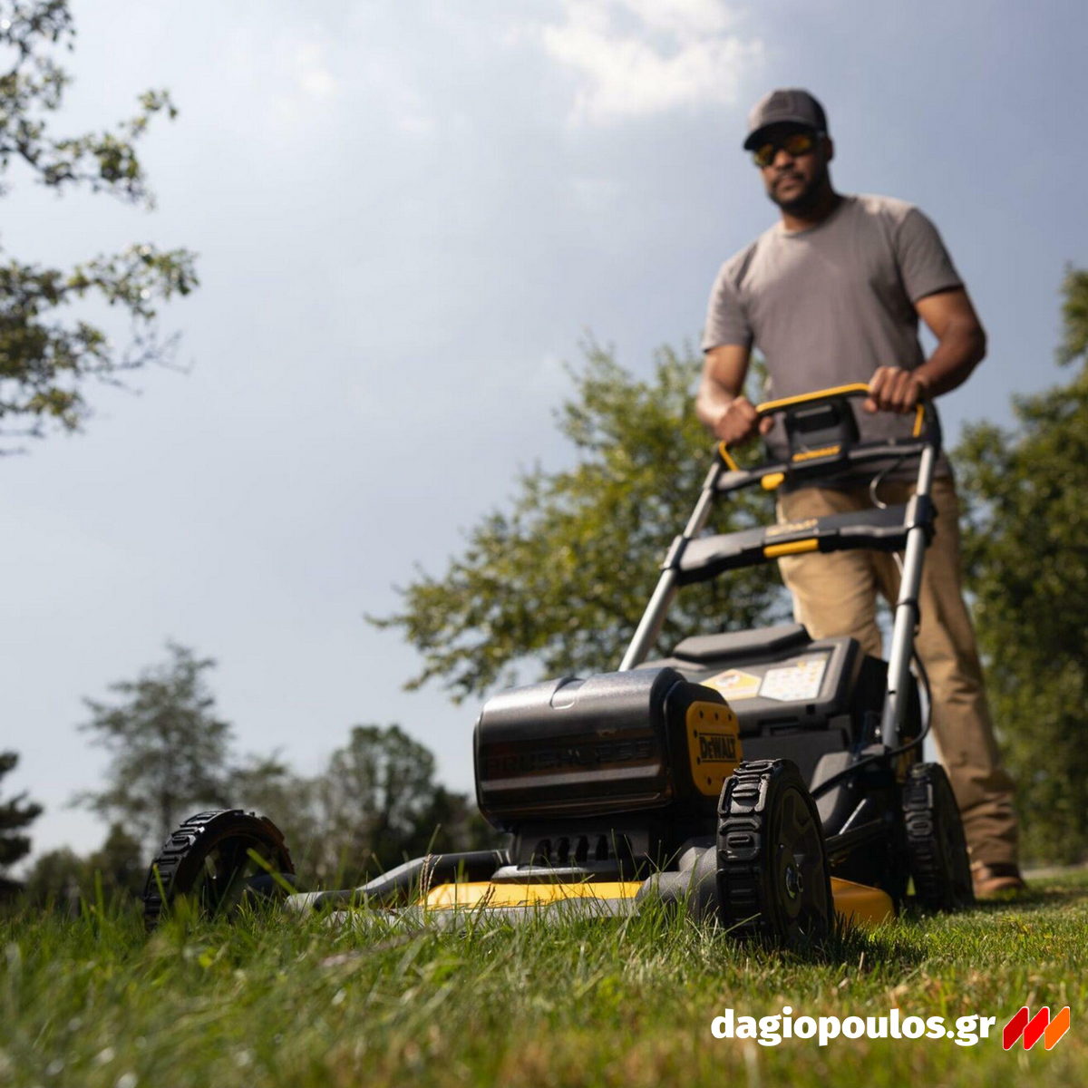 DeWalt DCMWP134W2-QW FLEXVOLT Χλοοκοπτική Μηχανή Γκαζόν Μπαταρίας 2x18V Li-Ion XR 2 Μπατ.8.0Ah - Φορτιστής