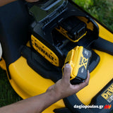 DeWalt DCMWP134W2-QW FLEXVOLT Χλοοκοπτική Μηχανή Γκαζόν Μπαταρίας 2x18V Li-Ion XR 2 Μπατ.8.0Ah - Φορτιστής
