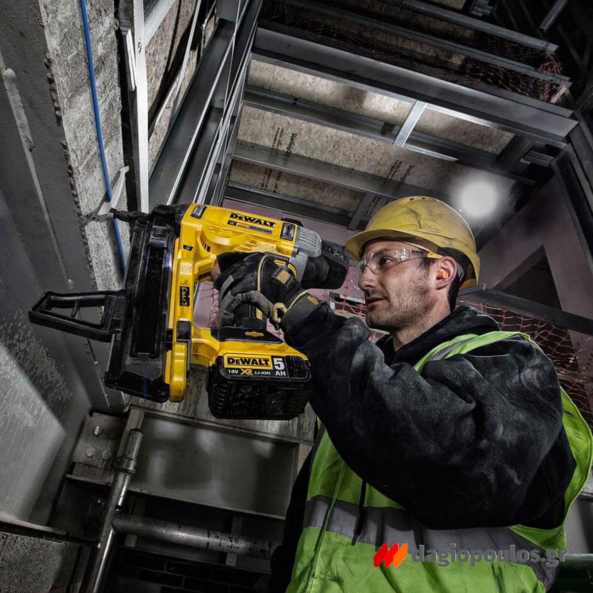 DeWalt DCN890P2-QW Brushless Καρφωτικό Μπετού Μπαταρίας 18V Li-Ion Με 2 Μπαταρίες 5.0Ah & Βαλίτσα