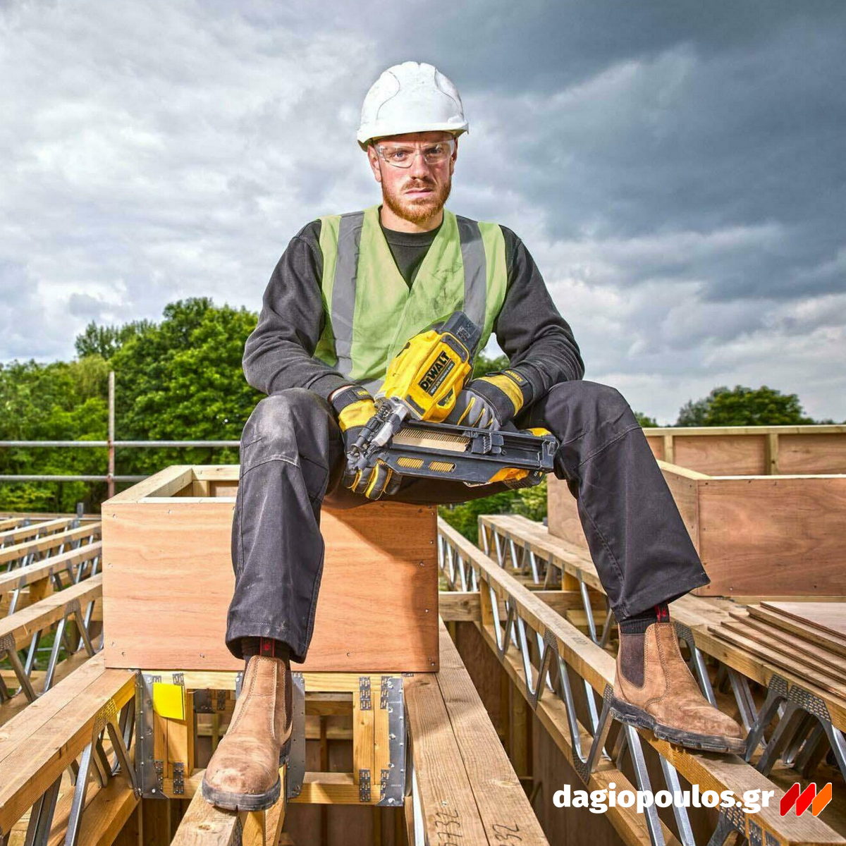 DeWalt DCN930N-XJ Brushless Καρφωτικό Χειρός Μπαταρίας 33° 90mm 18V Li-Ion SOLO