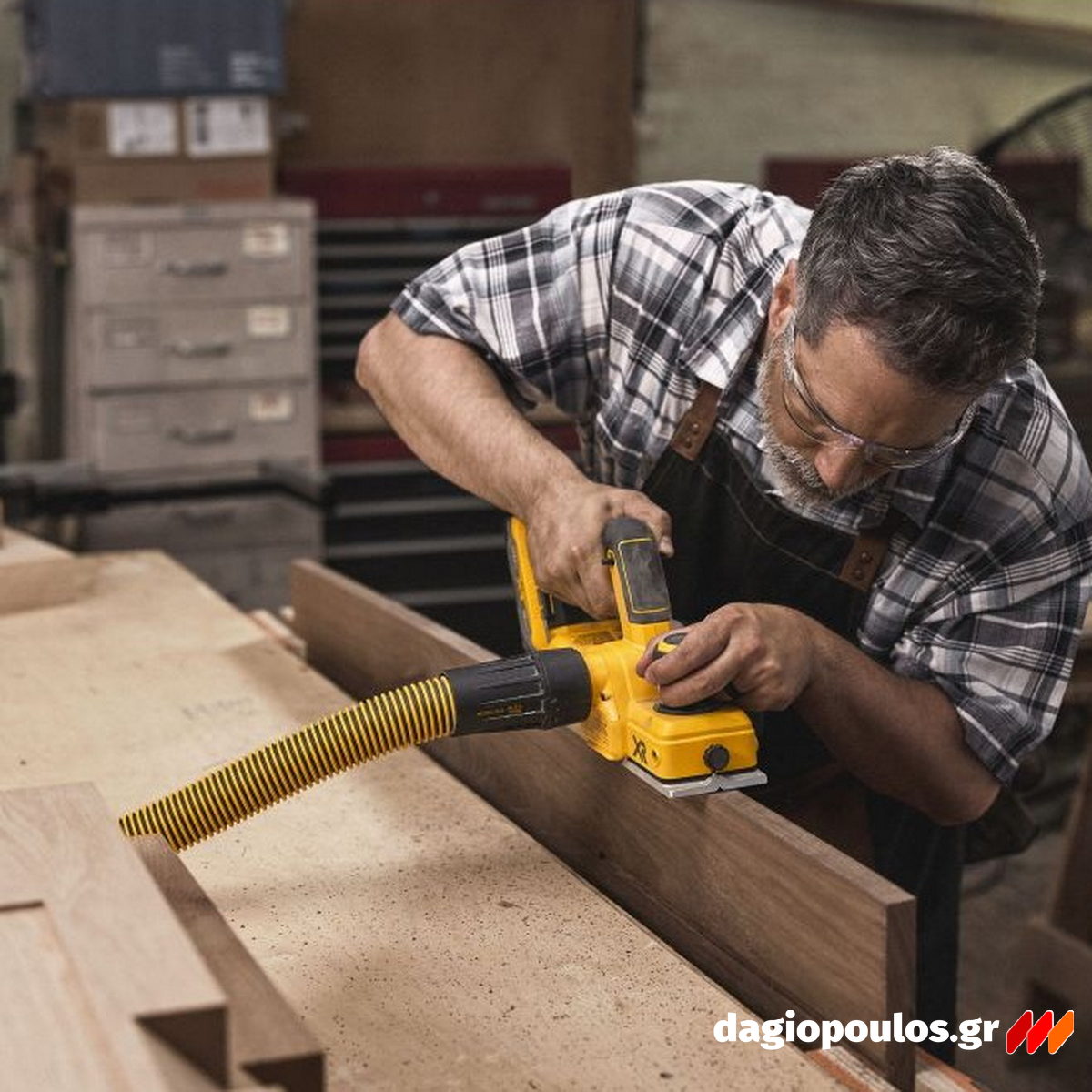 DeWalt DCP5802P2-QW Brushless Πλάνη Μπαταρίας 18V Li-Ion Με 2 Μπατ.5.0Ah - Φορτιστή - Βαλίτσα T-Stak