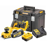 DeWalt DCP5802P2-QW Brushless Πλάνη Μπαταρίας 18V Li-Ion Με 2 Μπατ.5.0Ah - Φορτιστή - Βαλίτσα T-Stak