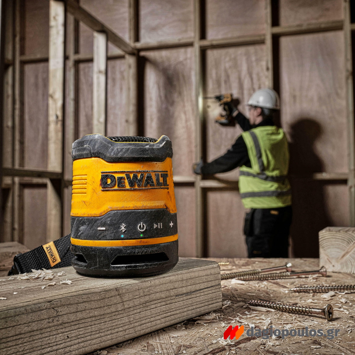 DeWalt DCR009-XJ Ηχείο Μπαταρίας Bluetooth USB 86Db