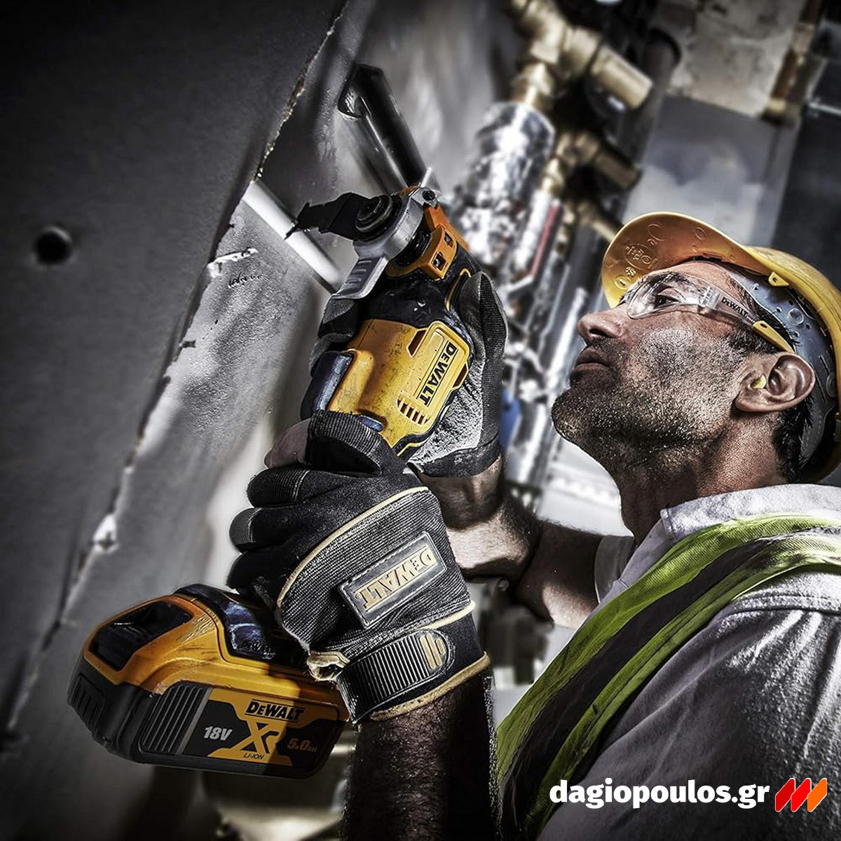 DeWalt DCS356P2-QW Brushless Πολυεργαλείο Μπαταρίας 18V Li-Ion Με 2 Μπατ.5.0Ah - Φορτιστή - Βαλίτσα - Εξαρτήματα