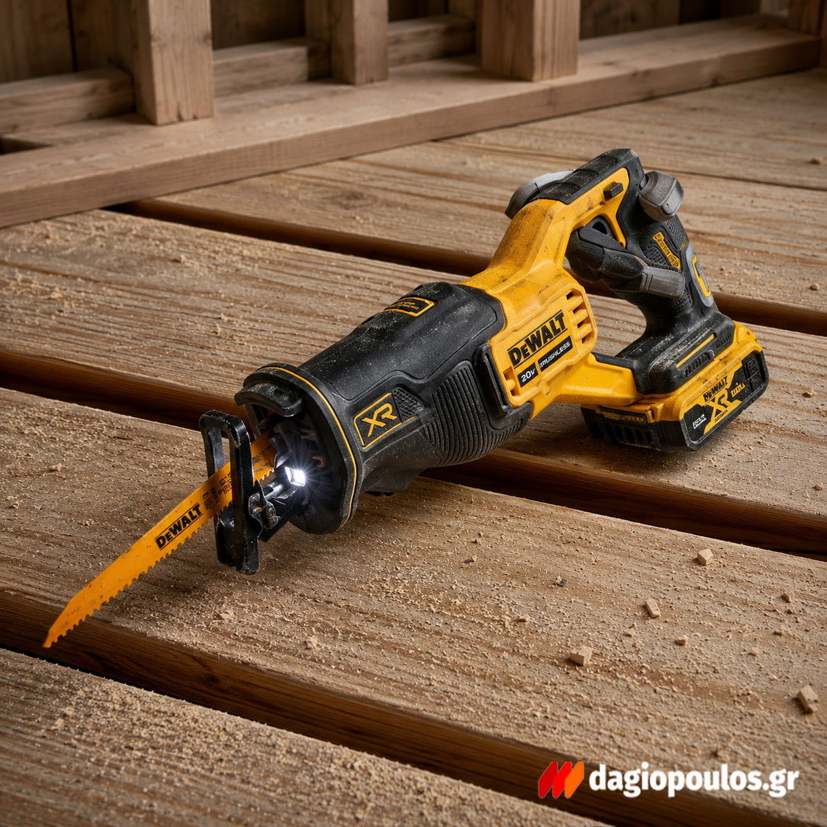 DeWalt DCS382NT-XJ Brushless Σπαθόσεγα (Σεγάτσα) Μπαταρίας 18V Li-Ion SOLO Με Βαλίτσα