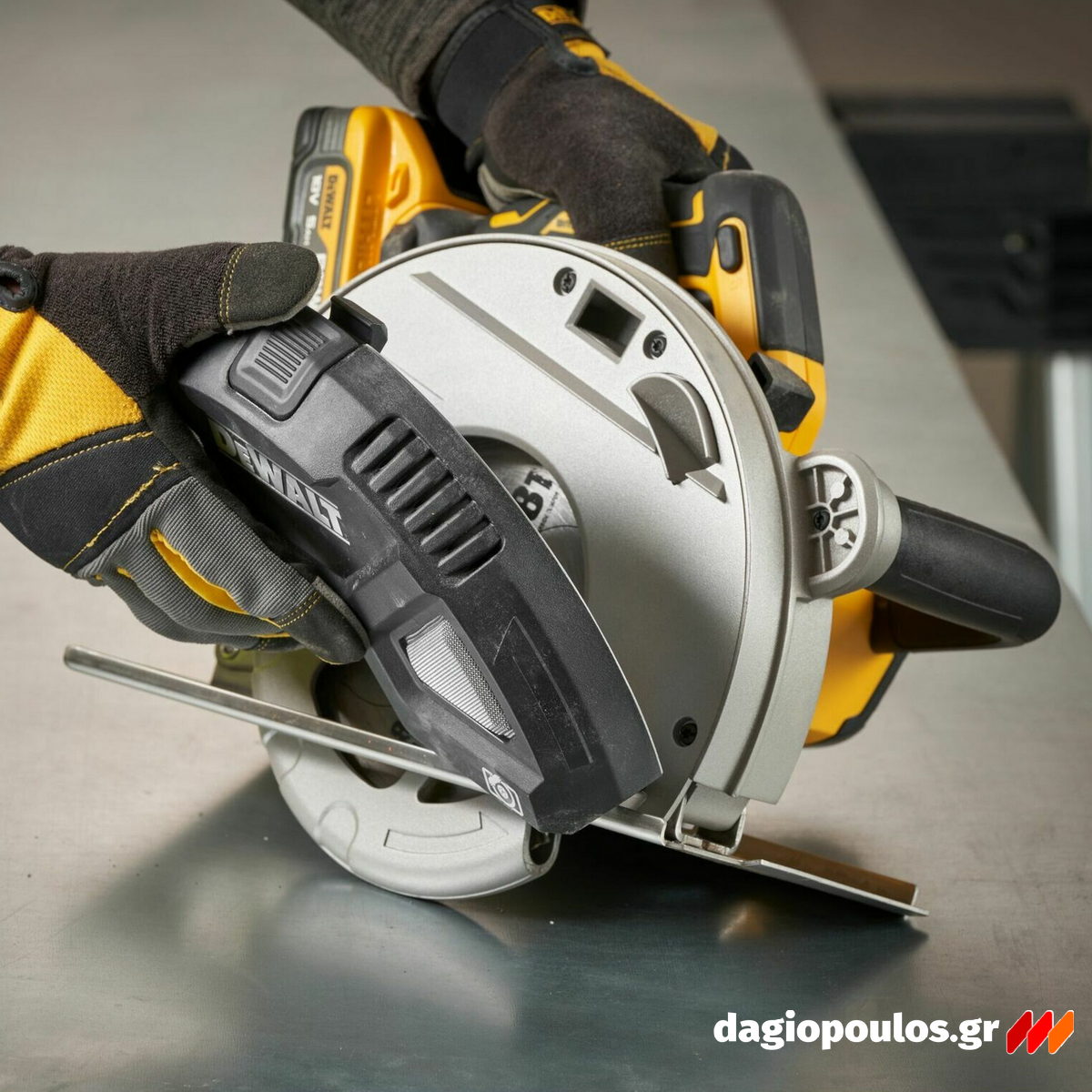 Dewalt DCS383H2 Brushless Δισκοπρίονο Μπαταρίας Μετάλλων 184mm 18V Li-Ion Με 2 Μπατ.5.0Ah - Φορτιστή - Βαλίτσα