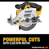 DeWalt DCS391N-XJ Brushless Δισκοπρίονο Μπαταρίας Χειρός 18V Li-Ion 165mm SOLO