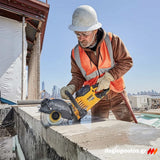 DeWalt DCS691X2-QW Κόφτης Δομικών Υλικών Μπαταρίας 54V Li-Ion 230mm Με 2 Μπατ.9Ah XR FLEXVOLT - Φορτιστή