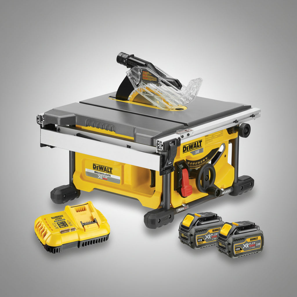 DeWalt DCS7485T2-QW Brushless Δισκοπρίονο Πάγκου Μπαταρίας 54V Flexvolt 210mm Με 2 Μπατ.6.0Ah