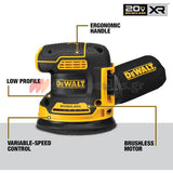 DeWalt DCW210NT-XJ Brushless Έκκεντρο Περιστροφικό Τριβείο Μπαταρίας 18V Li-Ion 125mm SOLO & Βαλίτσα T-Stak