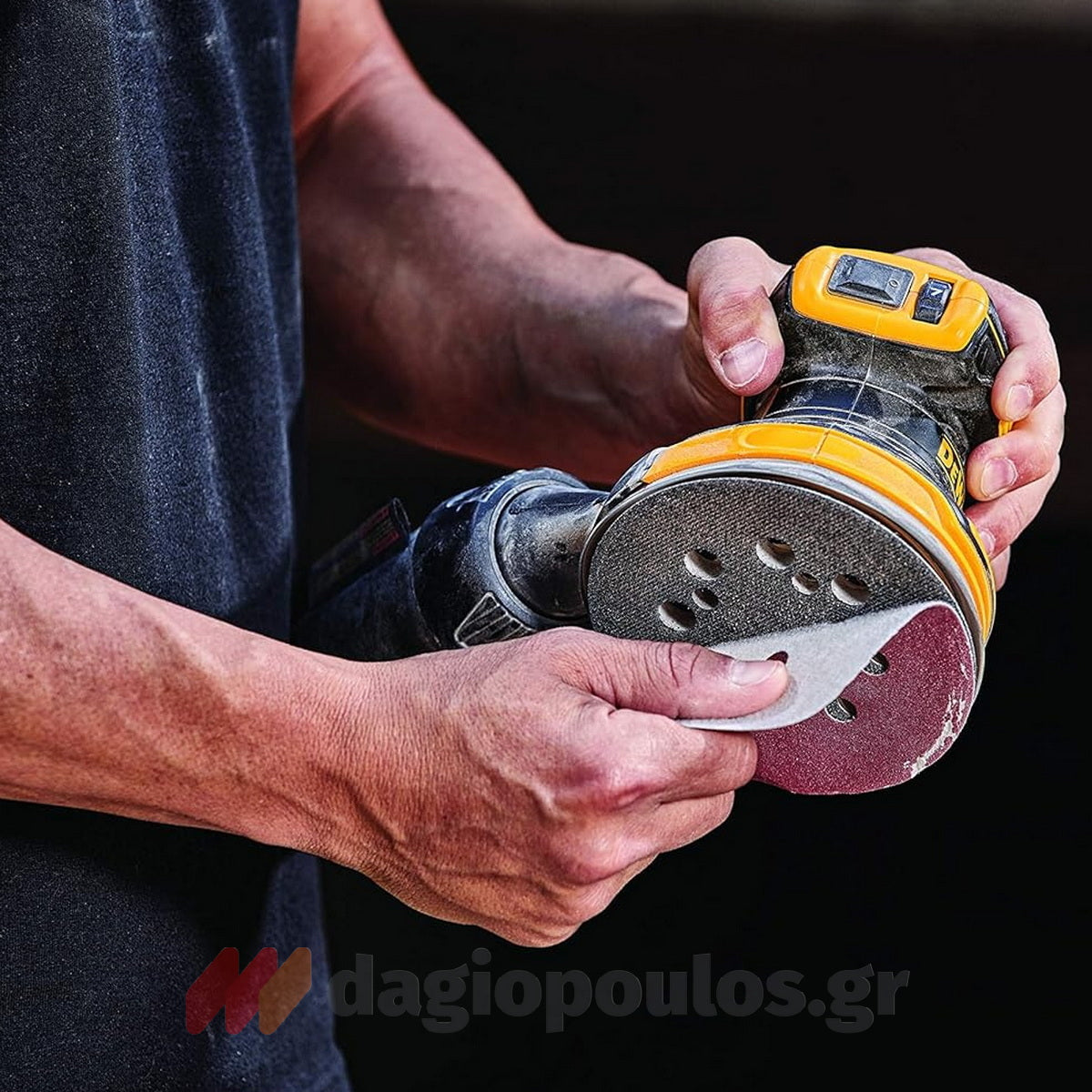 DeWalt DCW210NT-XJ Brushless Έκκεντρο Περιστροφικό Τριβείο Μπαταρίας 18V Li-Ion 125mm SOLO & Βαλίτσα T-Stak