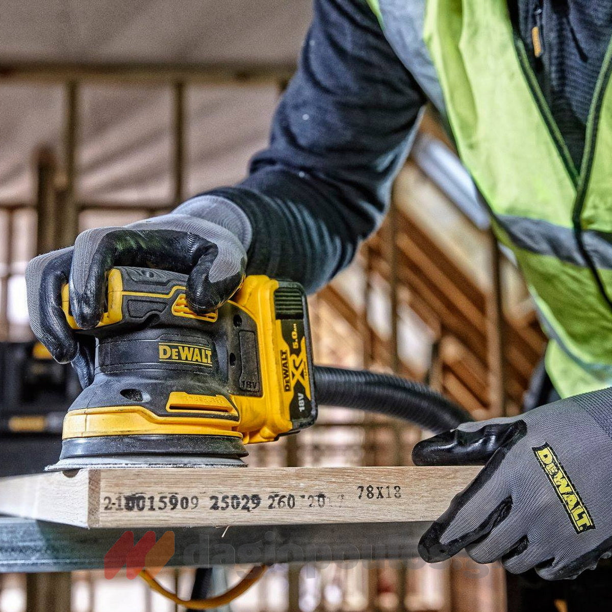 DeWalt DCW210NT-XJ Brushless Έκκεντρο Περιστροφικό Τριβείο Μπαταρίας 18V Li-Ion 125mm SOLO & Βαλίτσα T-Stak
