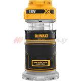 DeWalt DCW600N-XJ Brushless Κάθετη Φρέζα - Ρούτερ Σταθερής Βάσης Μπαταρίας 18V Li-Ion SOLO