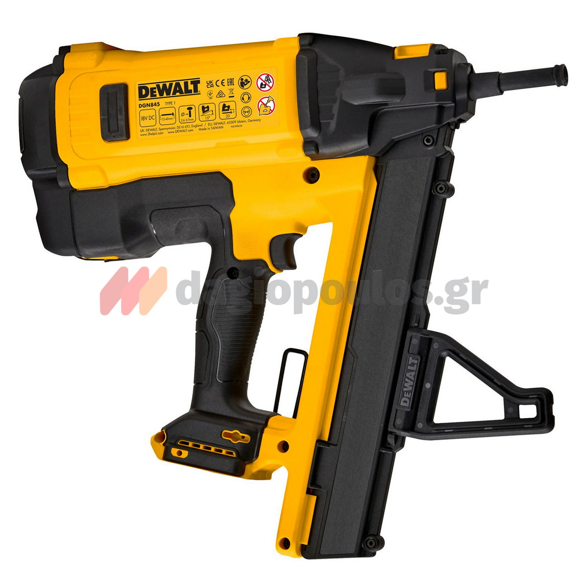 DeWalt DGN845NT-XJ Καρφωτικό Αερίου - Μπαταρίας 18V Li-Ion SOLO Με Βαλίτσα T-Stak