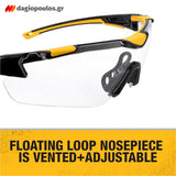 DeWalt DPG110-2D Γυαλιά Προστασίας Εργαζομένων Φιμέ Ανοικτού Τύπου