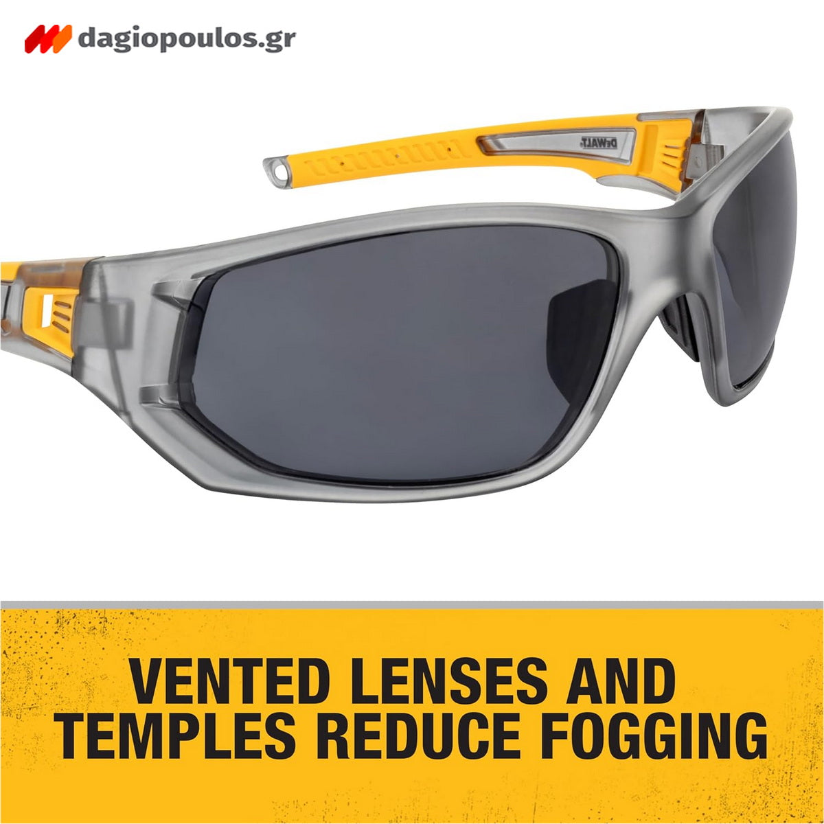 DeWalt DPG112-2D Γυαλιά Προστασίας Εργαζομένων Φιμέ Ανοικτού Τύπου