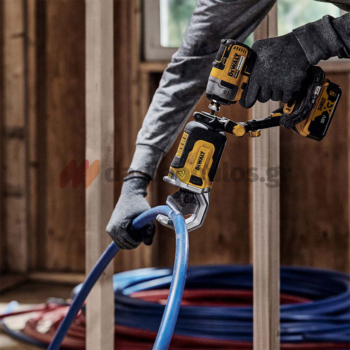 DeWalt DT20560-QZ Ψαλίδι (Κόφτης) Μπαταρίας 18 Li-Ion Πλαστικών Σωλήνων PVC-PEX SOLO