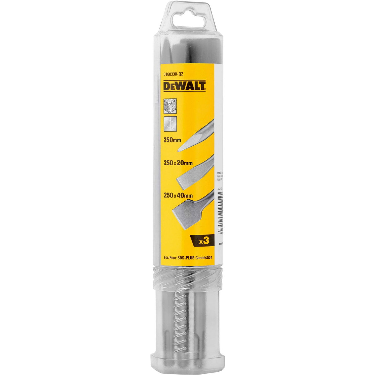 DeWalt DT60330-QZ Συλλογή Καλέμια Βελόνι SDS Plus Σετ 3 Τεμ