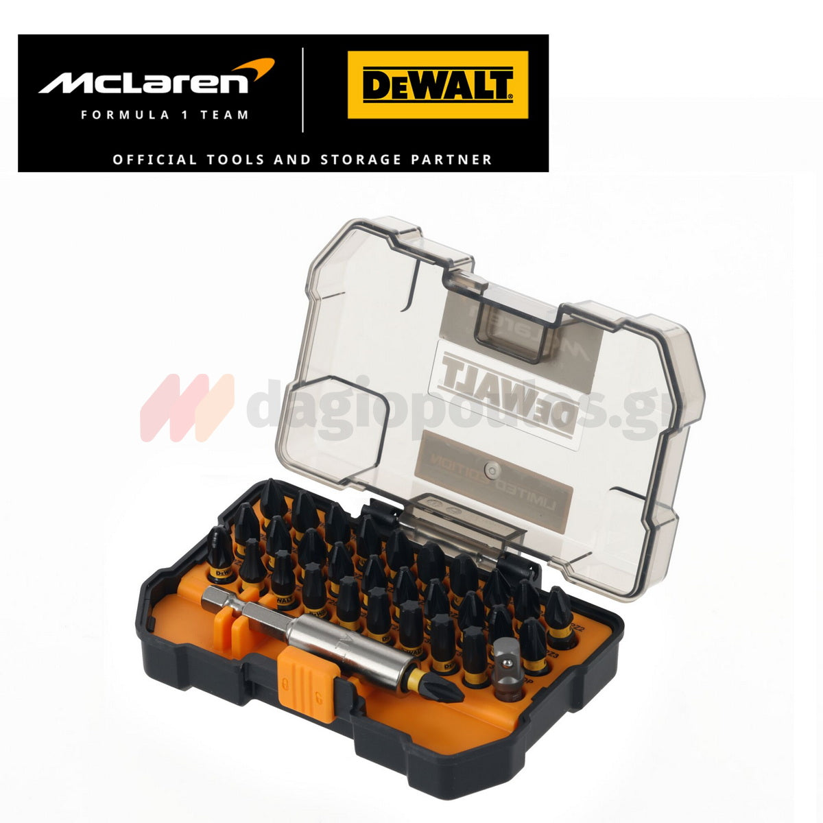 DeWalt McLaren DT70901T-QZ Flextorq® Συλλογή Μύτες με Μαγνητικό Αντάπτορα Σετ 32 Τεμ