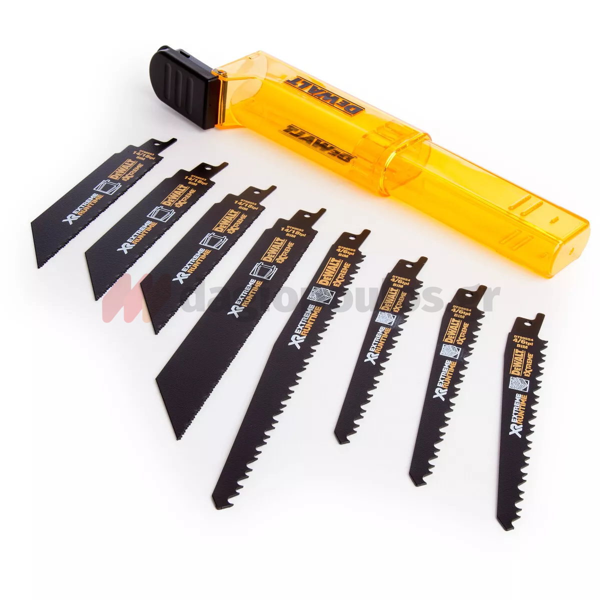 DeWalt DT99551-QZ XR EXTREME® RUNTIME™ Συλλογή Λάμες Σπαθοσέγας (Σεγάτσας) Bi-Metal Για Ξύλο Μέταλλο Σετ 8 Τεμ