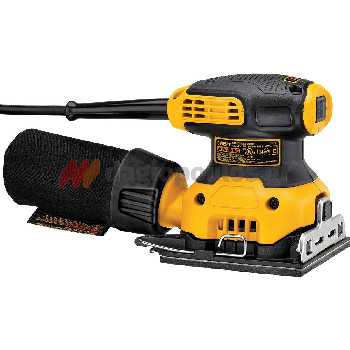 DeWalt DWE6411-QS Επαγγελματικό Ηλεκτρικό Παλμικό Τριβείο Χούφτας 230W