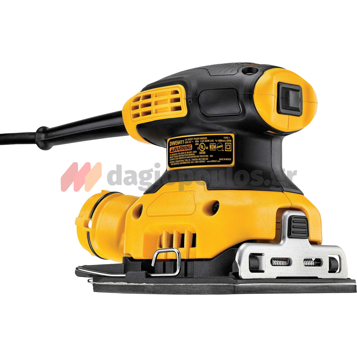 DeWalt DWE6411-QS Επαγγελματικό Ηλεκτρικό Παλμικό Τριβείο Χούφτας 230W