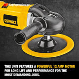 DeWalt DWP849X-QS Ηλεκτρικός Αλοιφαδόρος Στιλβωτής 1250W 180mm