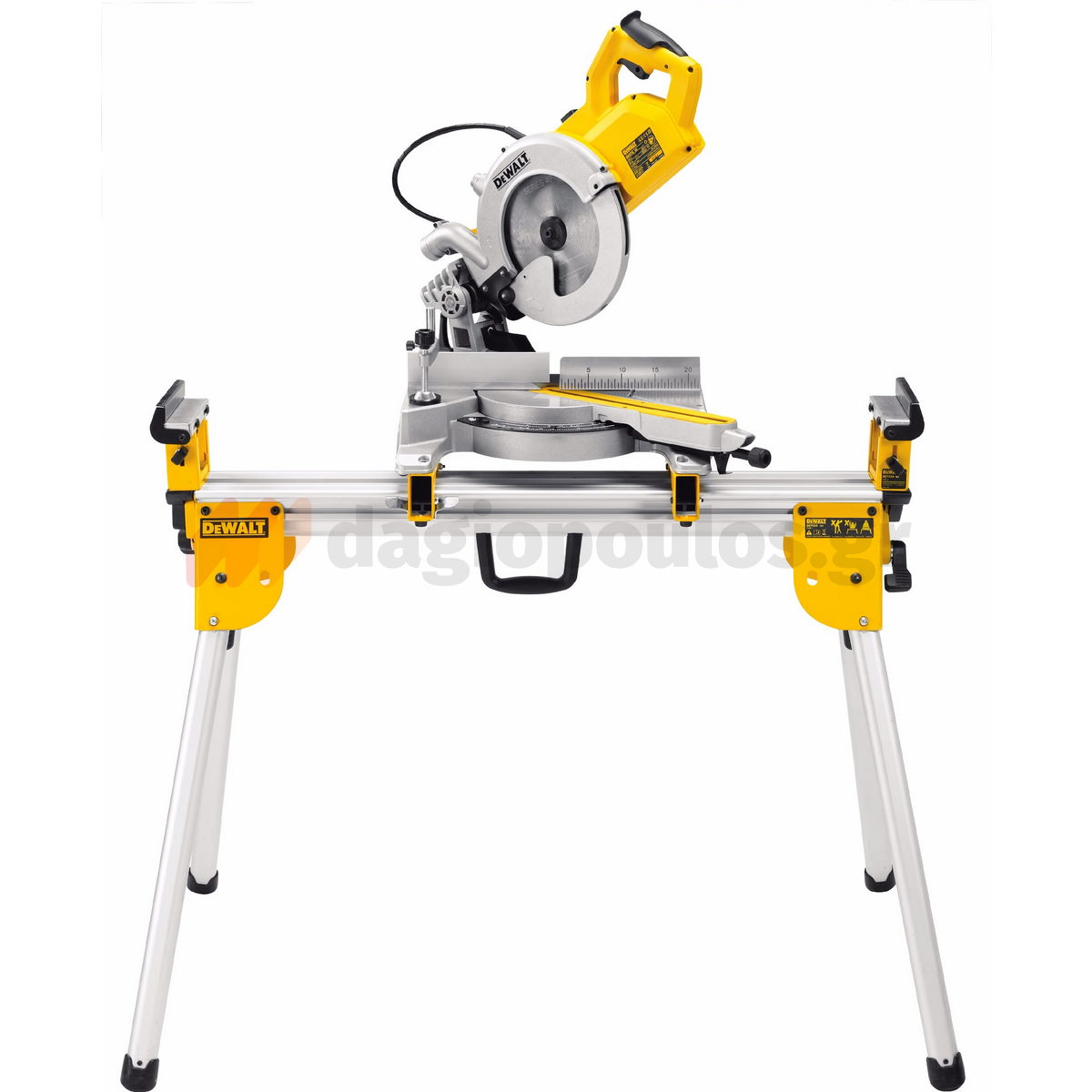 DeWalt DWS727-QS Brushless Ηλεκτρικό Φαλτσοπρίονο Πάγκου Συρόμενο (Radial) 1675W 250mm