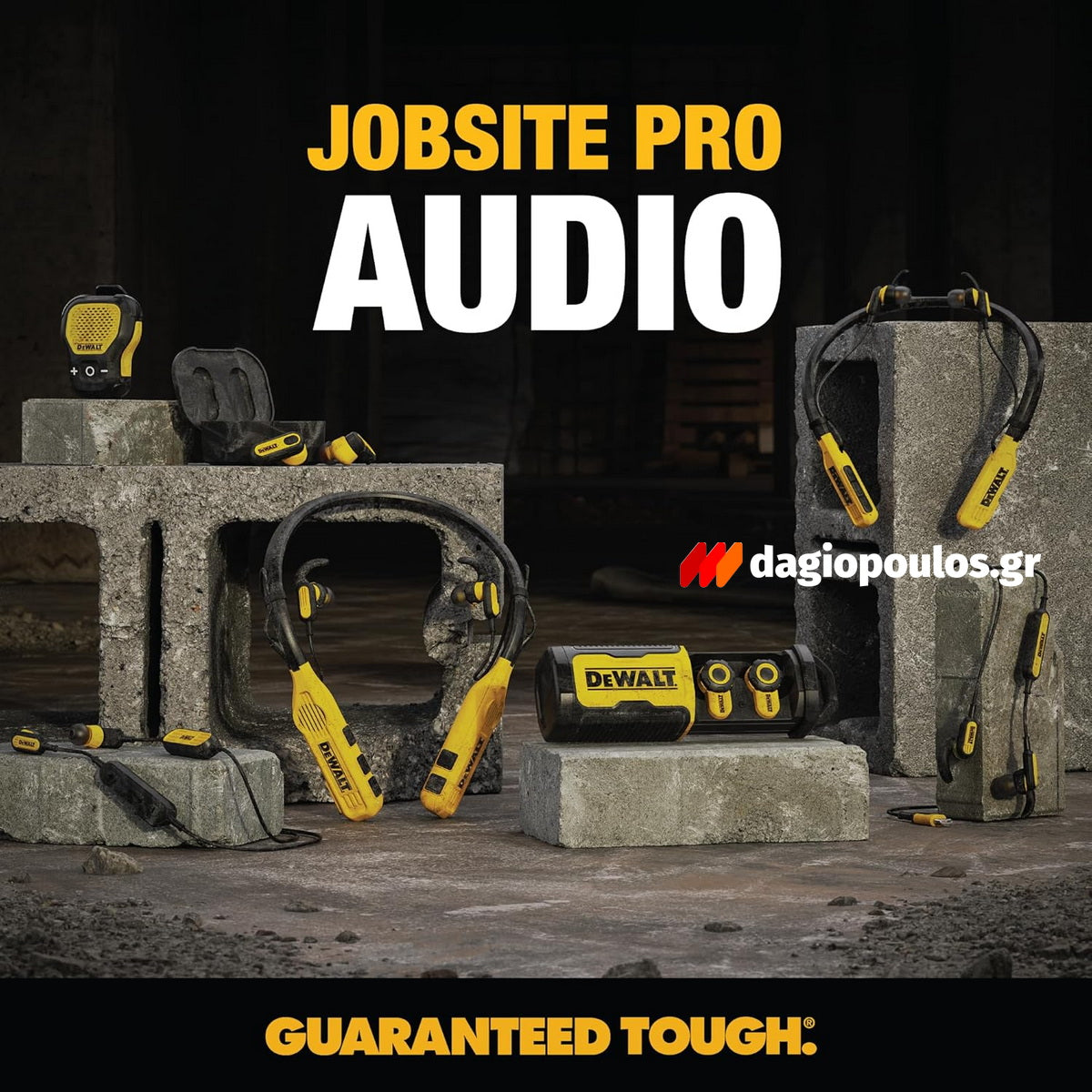 DeWalt 1902097DWG Ασύρματα Ακουστικά Bluetooth PRO-X2 ANC