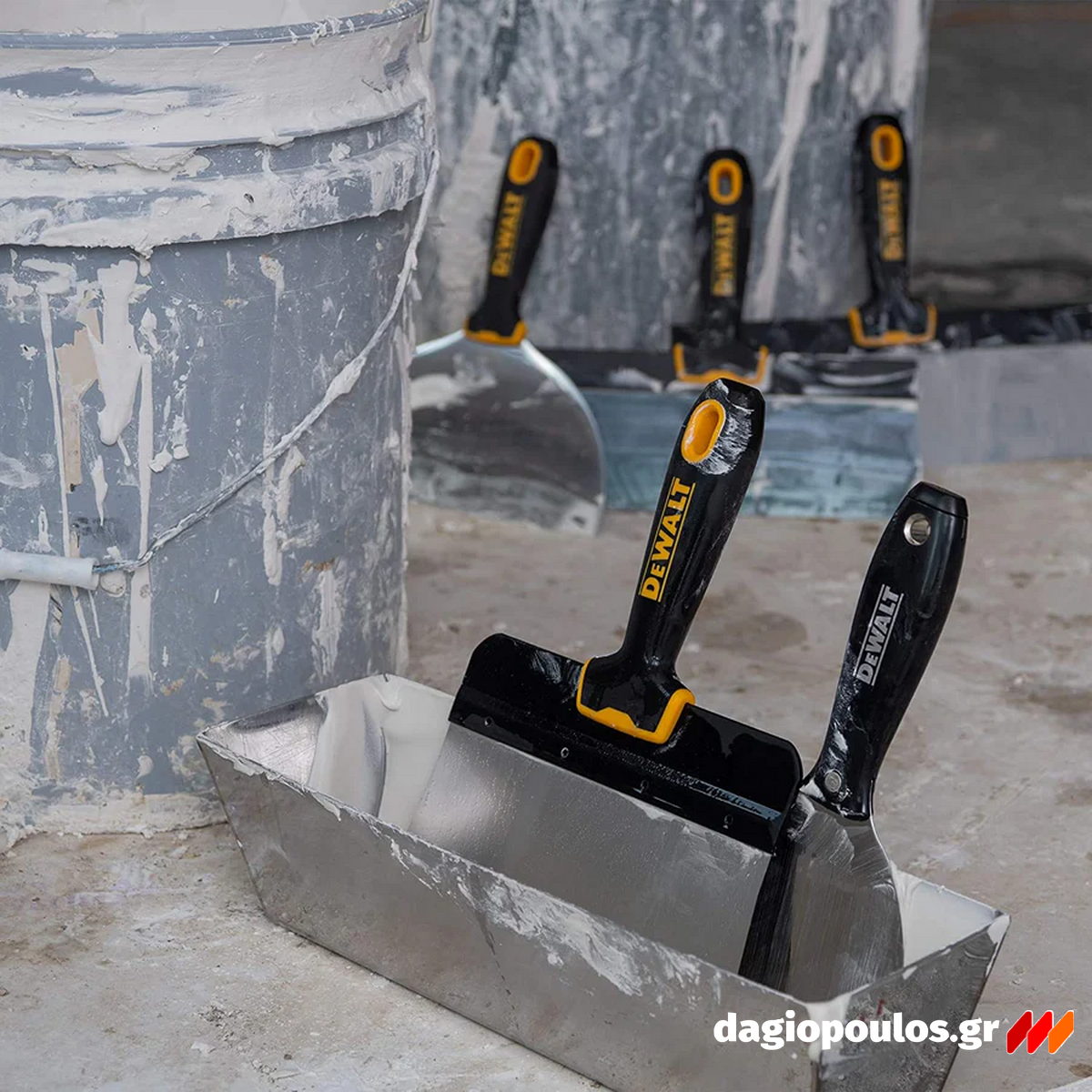 DeWalt DXTT-2-336 SS Mεταλλική Σκάφη Στόκου-Παρετίνας 16" 406mm Ανοξείδωτη