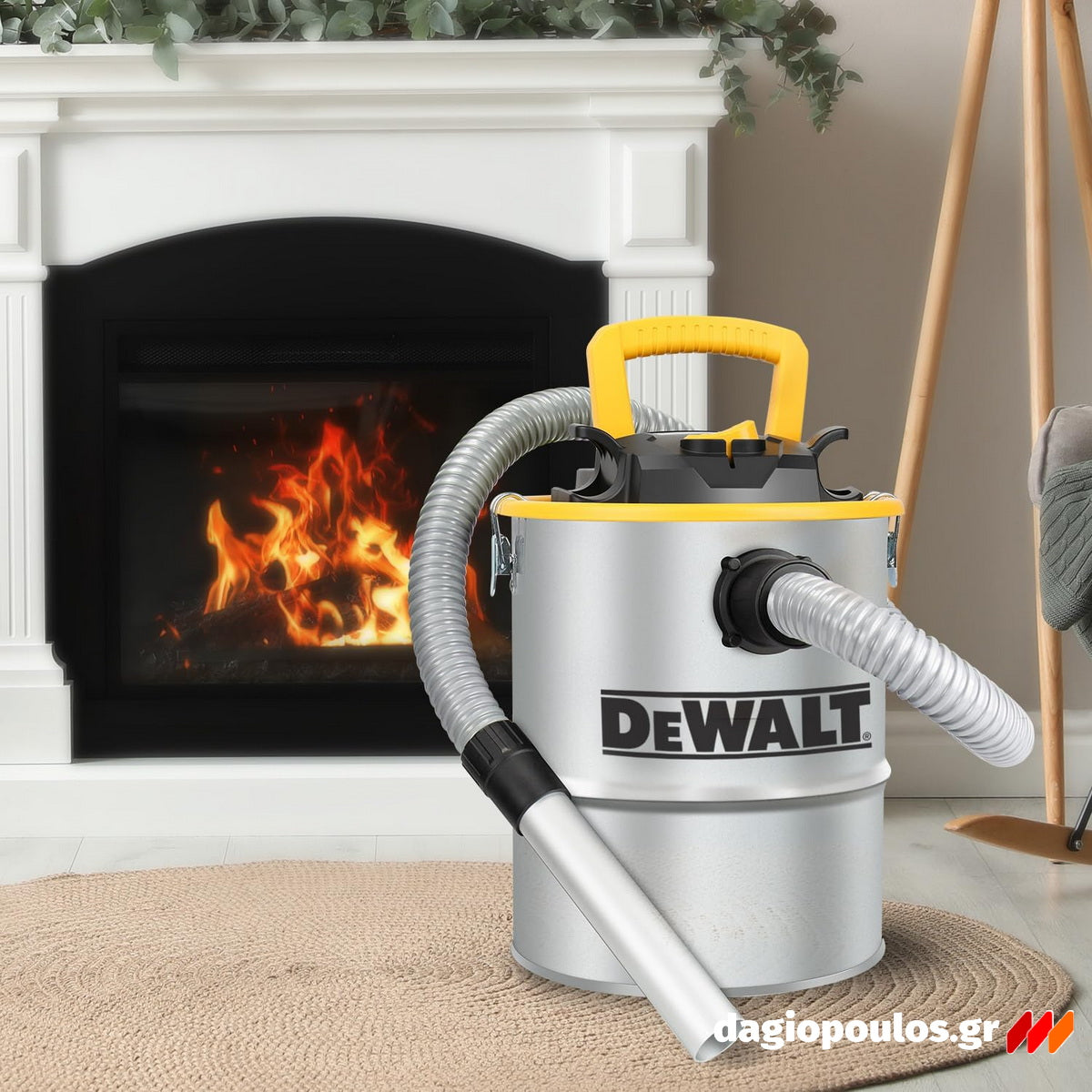 DeWalt DXV15A-QS Ηλεκτρική Σκούπα Στάχτης Με Ανοξείδωτο Κάδο 600W 15Lt