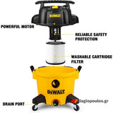 DeWalt DXV34P-QT Ηλεκτρική Σκούπα Υγρών/Στερεών Αθόρυβη 960W 34Lt