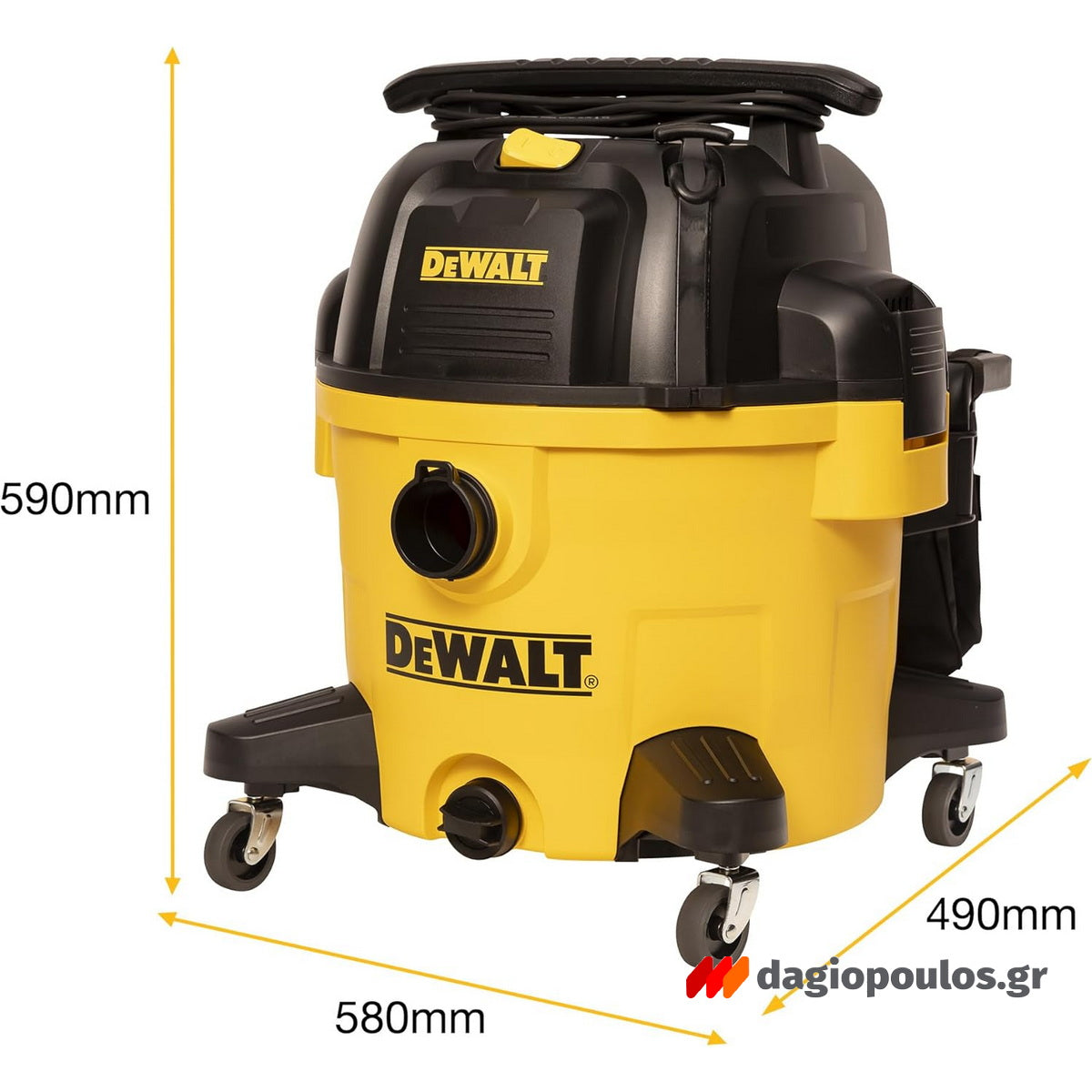 DeWalt DXV34P-QT Ηλεκτρική Σκούπα Υγρών/Στερεών Αθόρυβη 960W 34Lt