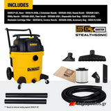 DeWalt DXV61P-QT Ηλεκτρική Σκούπα Υγρών/Στερεών Αθόρυβη 1020W 61Lt