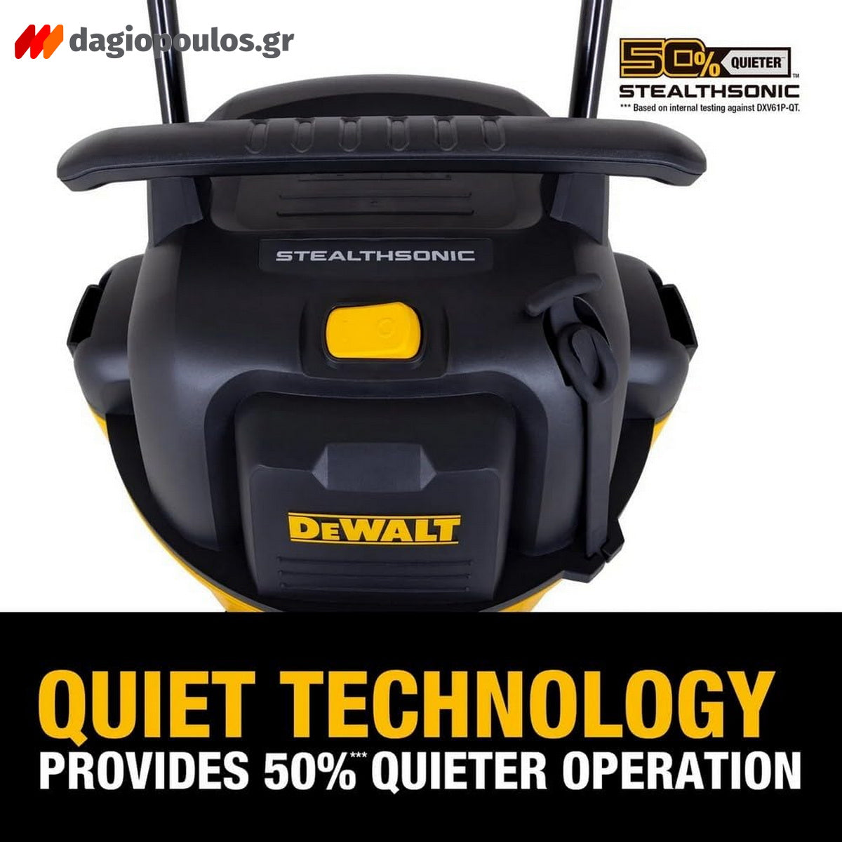 DeWalt DXV61P-QT Ηλεκτρική Σκούπα Υγρών/Στερεών Αθόρυβη 1020W 61Lt